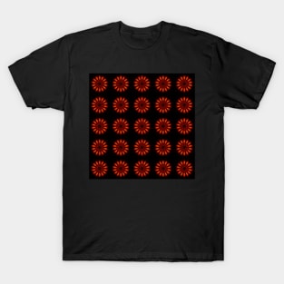 Ominous Red Kaleidoscope pattern (Seamless) 32 T-Shirt